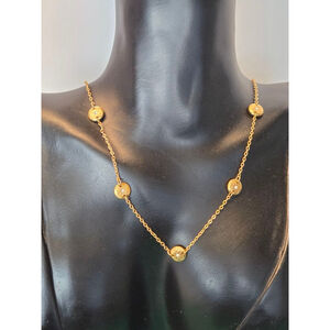 Like new Betsy Johnson gold tone rhinestones